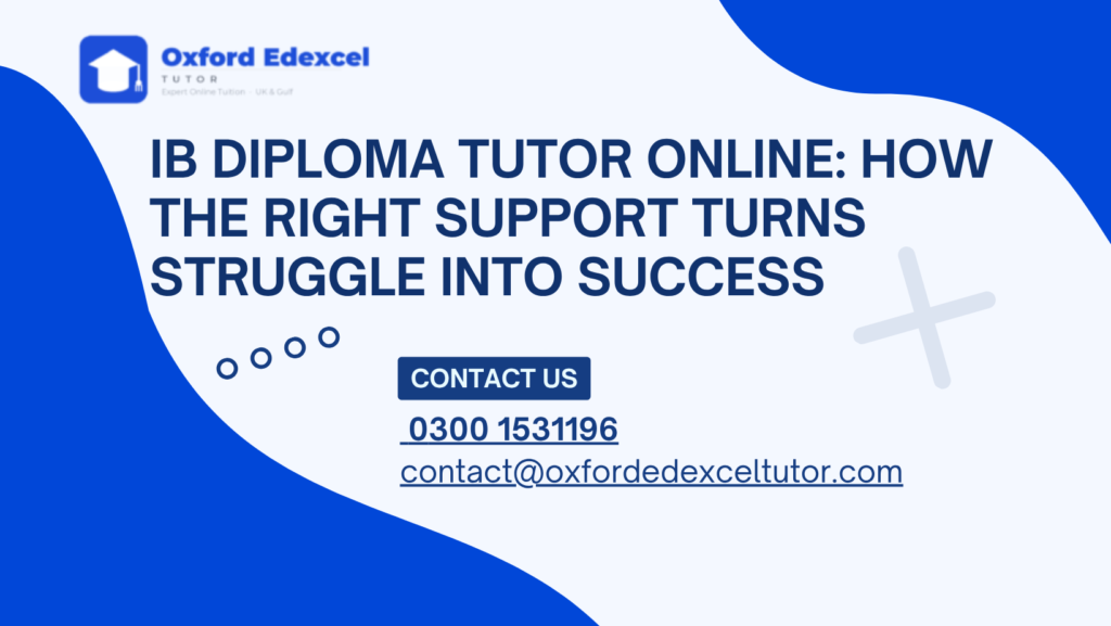 IB Diploma tutor online helping