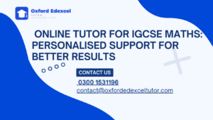 Online tutor for IGCSE Maths helping student