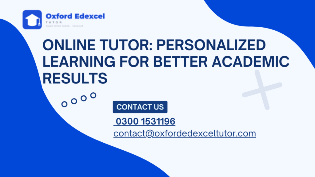 Online tutor providing personalized IGCSE